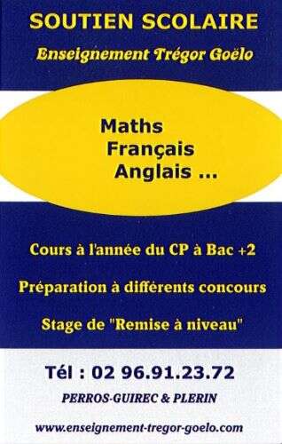 Enseignement Trégor Goëlo Perros Guirec Vivre ou Séjourner à Perros