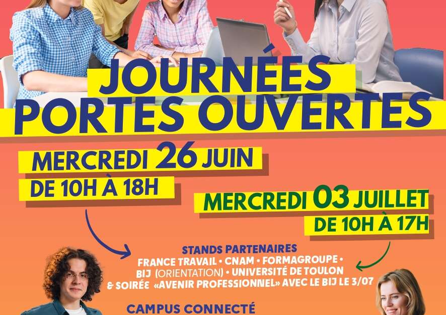 Journées portes ouvertes Campus Connecté La Seyne sur Mer Provence