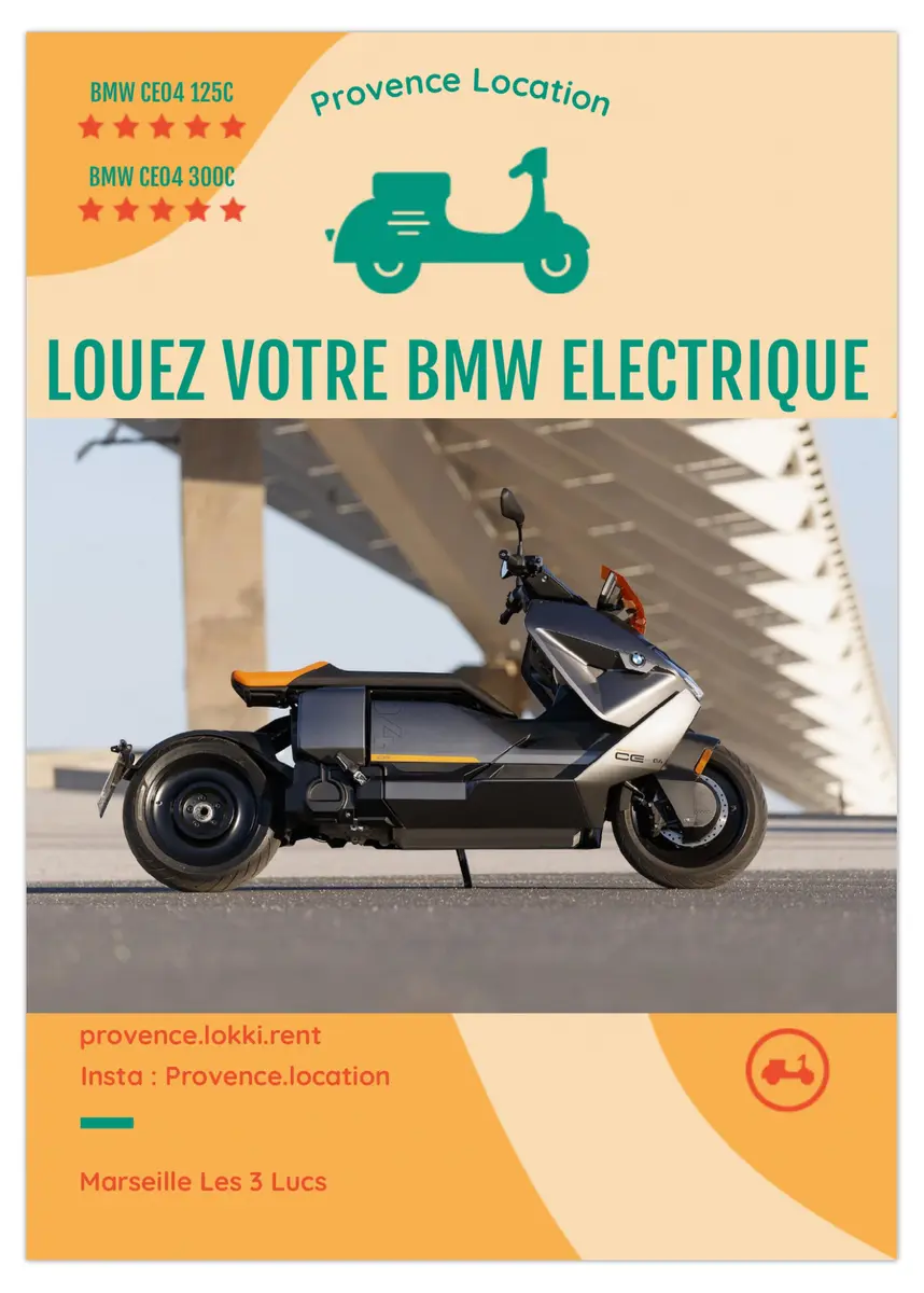 Provence Location scooters BMW 125 (Marseille 11ème) Office de