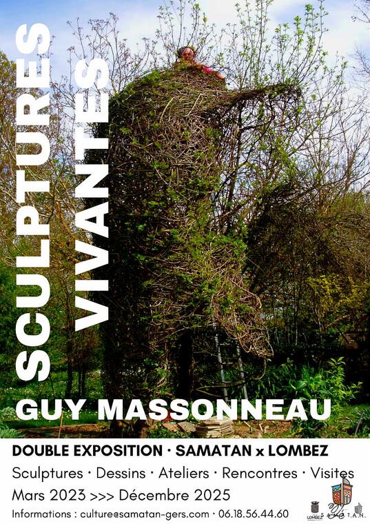 Affiche expo médiathèque Samatan
