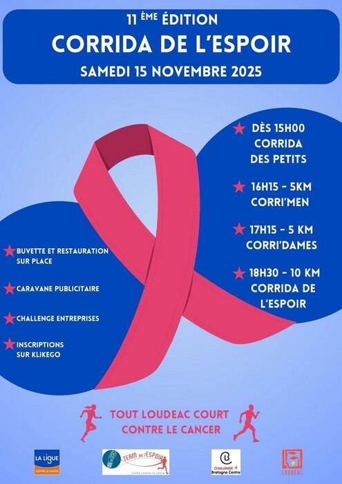 Corrida de l'espoir - 15 novembre 2025 - Loudéac