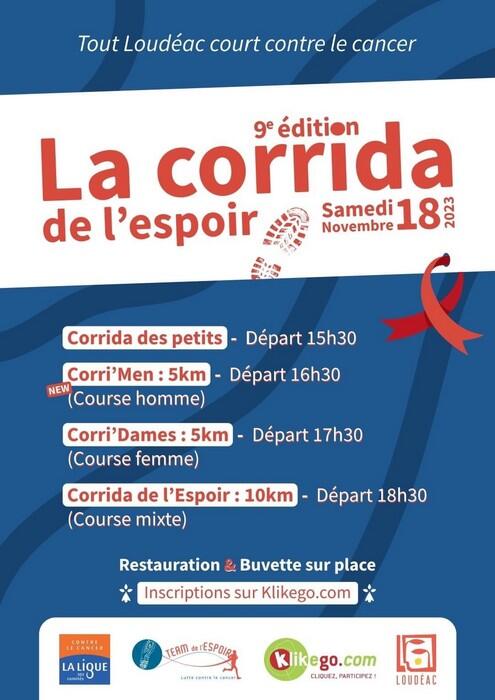 Corrida de l'espoir - 18 novembre 2023 - Loudéac