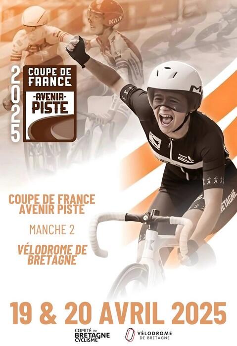 Coupe de France - Avenir sur piste - 19 & 20 avril 2025 - Vélodrome de Bretagne - Loudéac