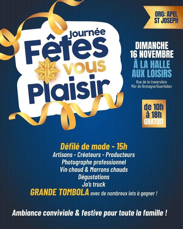 Fêtes vous plaisir - 16 novembre 2025 - Guerlédan