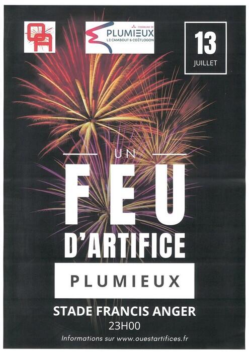 Feu d'artifice - 13 juillet 2025 - Plumieux