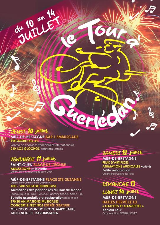 Le Tour à Guerlédan - Du 10 au 14 juillet 2025 - Guerlédan