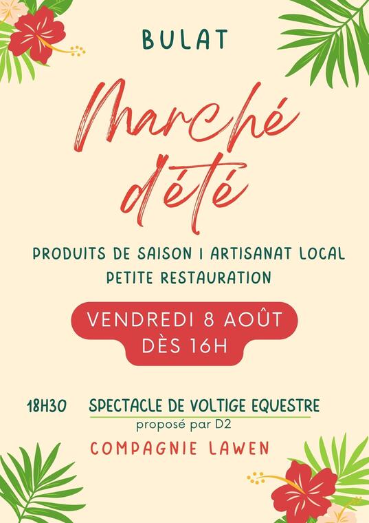 Affiche marché été 2025