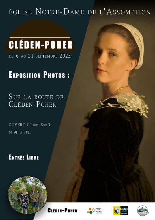 affiche exposition photos sur la route de Cléden-Poher
