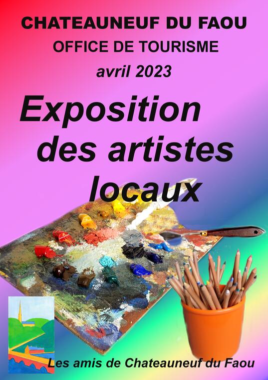 affiche expo artistes locaux 2023