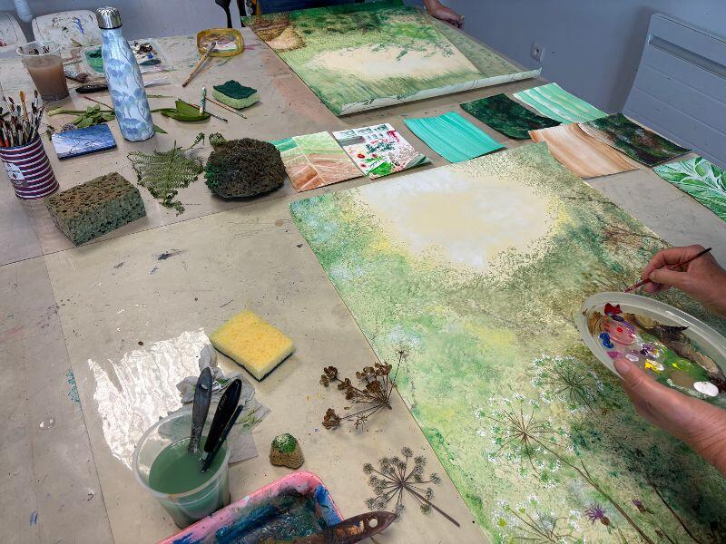 Atelier fresque végétale