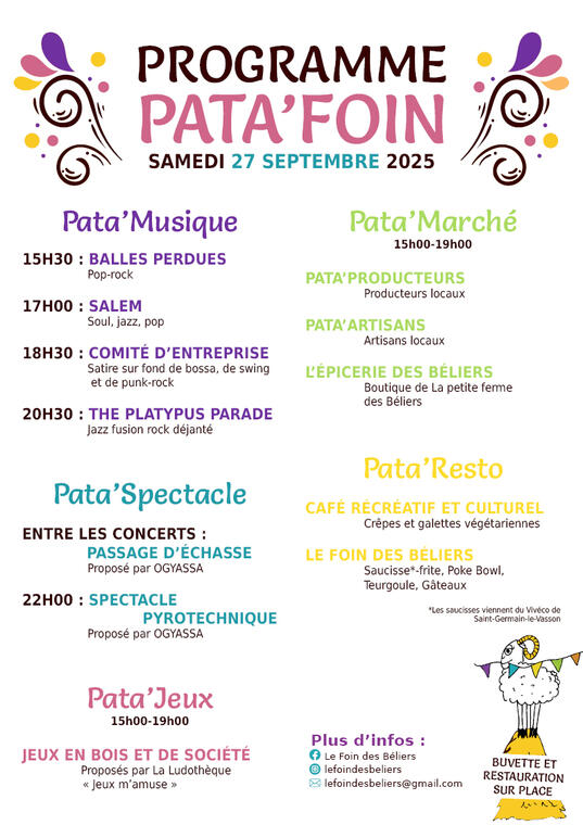 Programme pata'foin 2025