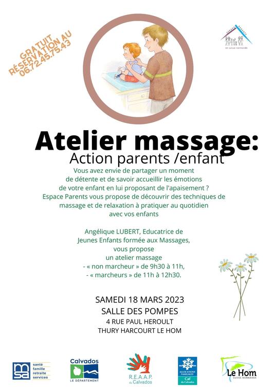 atelier massage parents enfants
