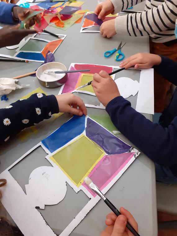 Atelier papier vitrail