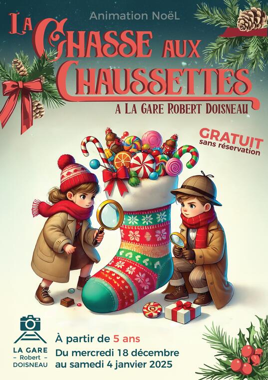 Affiche jeu de piste noel 2024