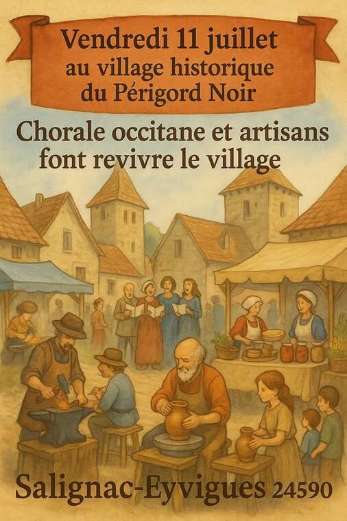 Chorale occitane & artisans aux village historique du PN 11 Juillet
