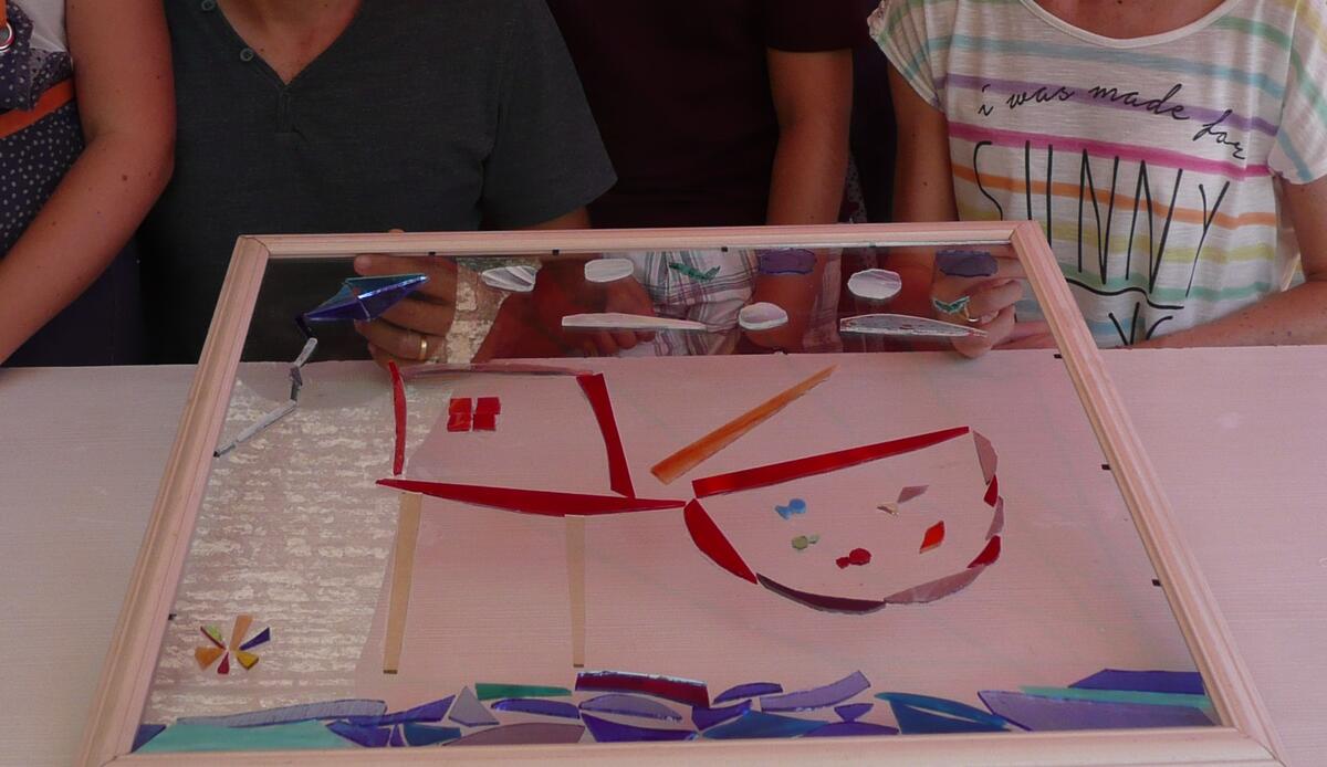 Tableau mosaïque de verre Isabelle C