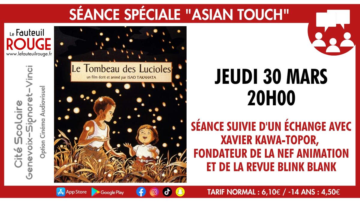 Fauteuil ROUGE - Le tombeau des lucioles