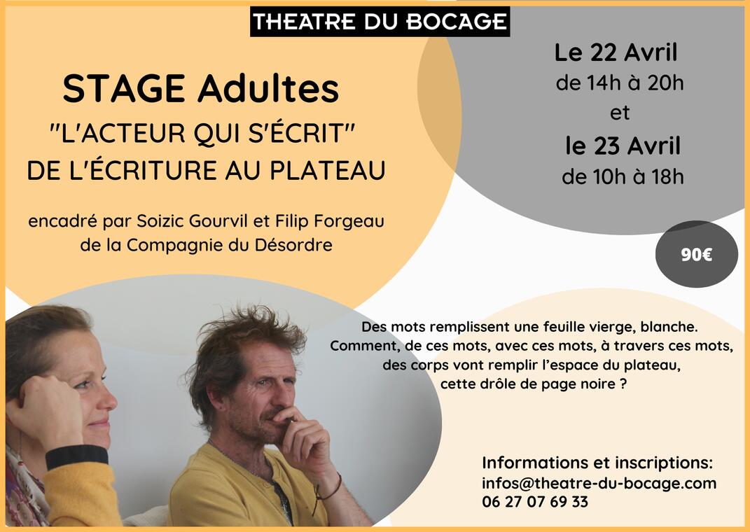 STAGE ADULTE