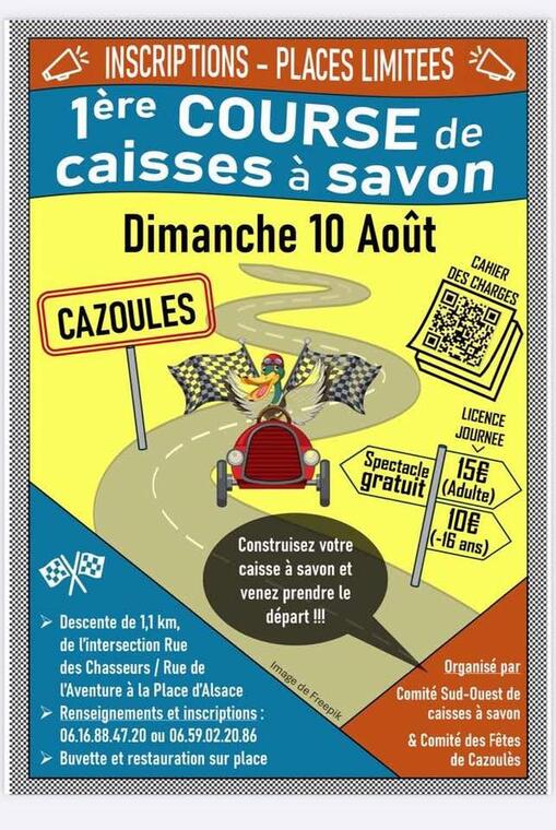 1ère course caisses à savon Cazoulès