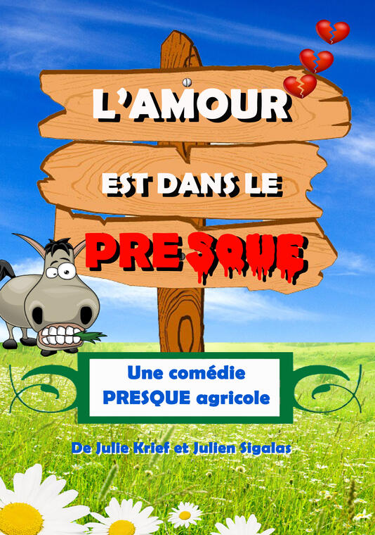 Affiche Amour est dans le presque 35x50 copie