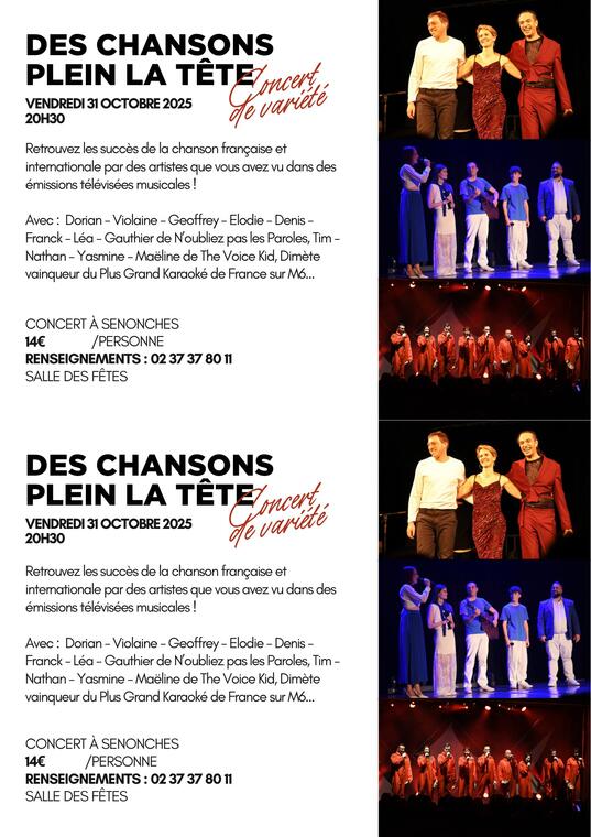 DES CHANSONS PLEIN LA TÊTE 31 octobre
