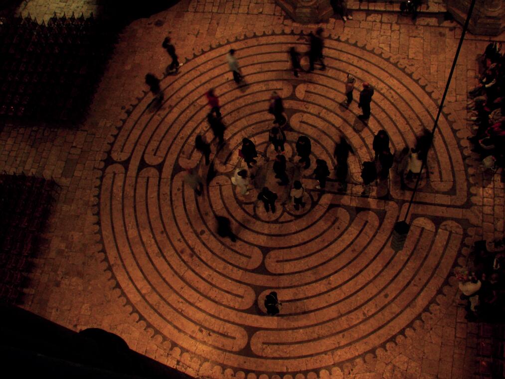 Labyrinthe de la cathédrale © Gilles Fresson - Rectorat de la cathédrale de Chartres
