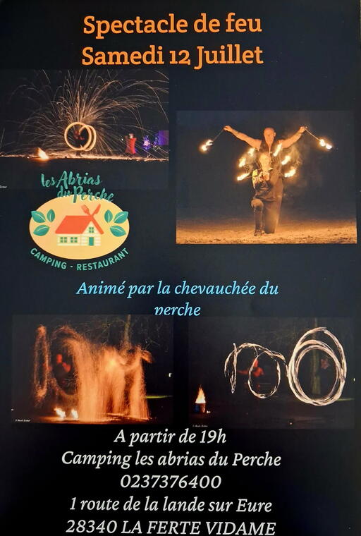 les abrias 12 juillet spectacle de feu