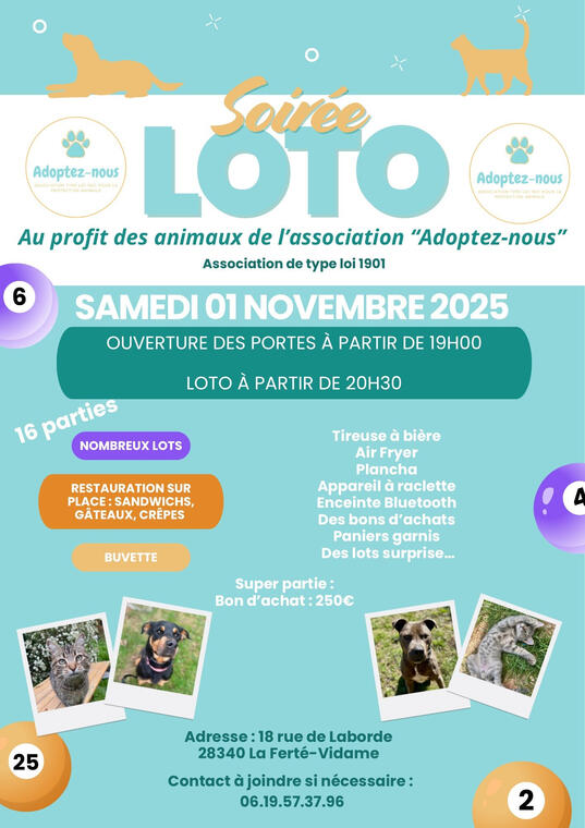 loto 1er novembre la ferté