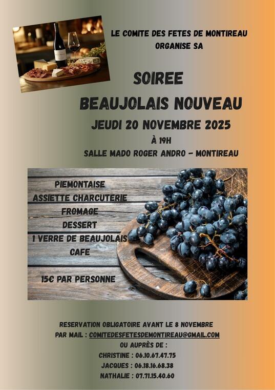 20.11.25 Soiree beaujolais Montireau