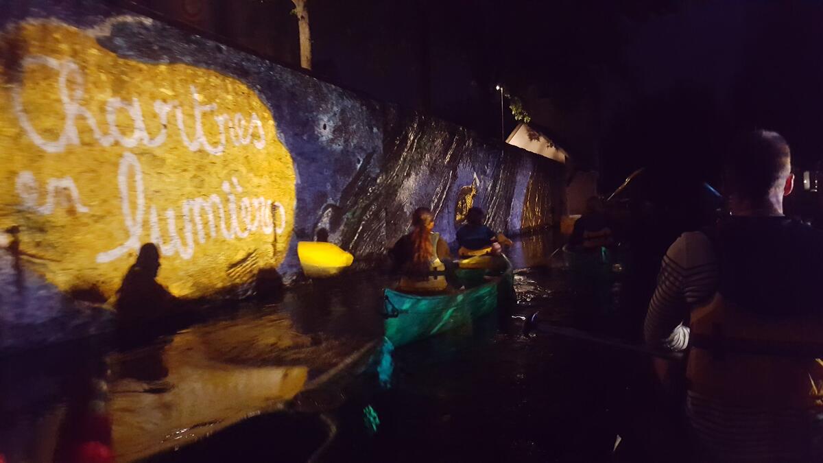 Chartres en lumières en canoë