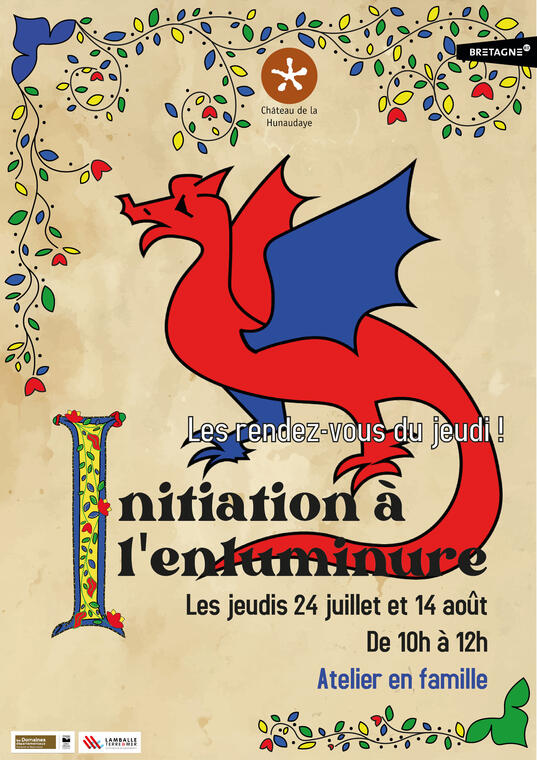 AFFICHE Initiation enluminure