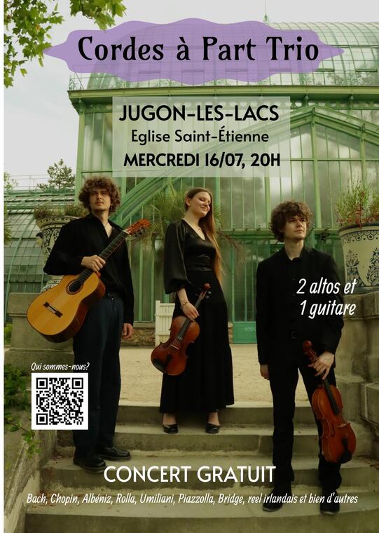 Affiche Jugon les lacs Cordes à Part Trio