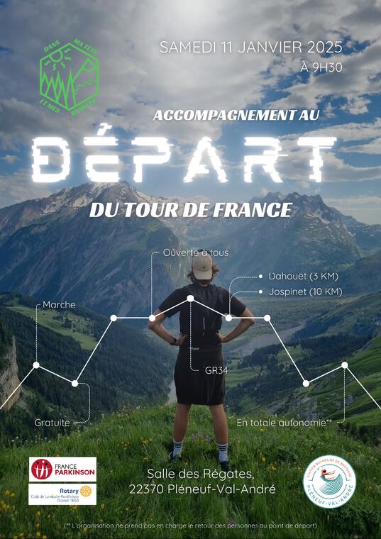 Accompagnement au départ du tour de France de Théo Vetil