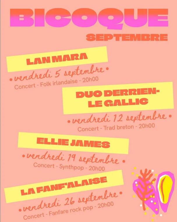Bicoque concert de septembre