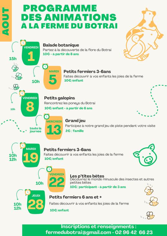 Flyer Annonce Evènement Festif Programme Animations Estivales Illustration Créatif Coloré Violet Jaune - 2