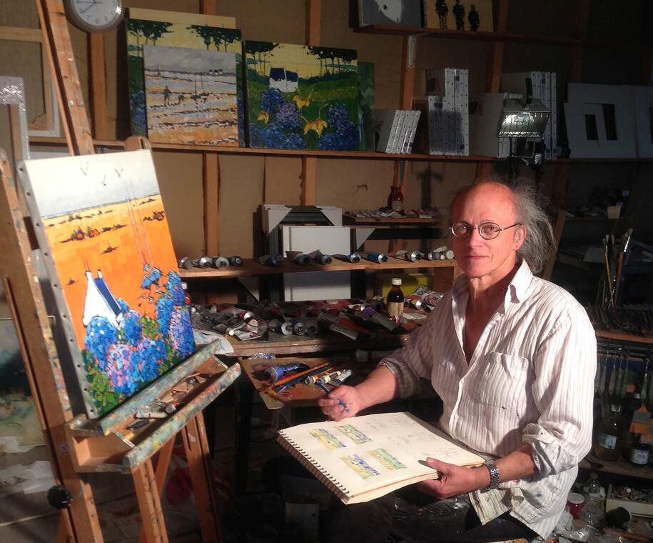 Lionel Le Calvez, artiste peintre à Paimpol