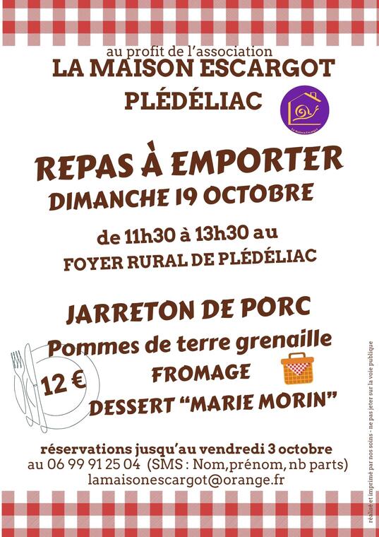 REPAS À EMPORTER 19/10/2025 - 1