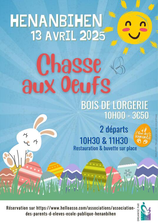 chasse aux oeufs Hénanbihen