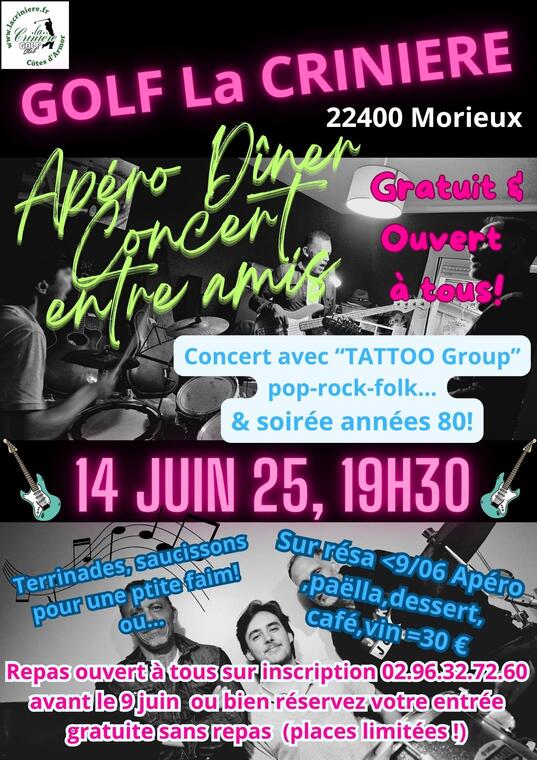 concert golf de la crinière