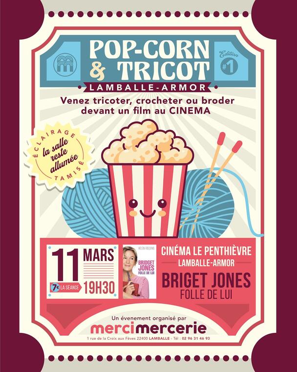 pop-corn et tricot