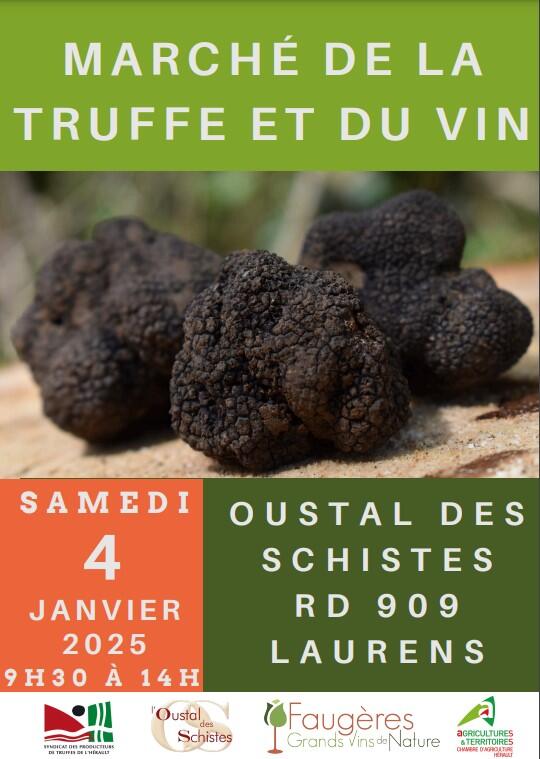 Marché de la truffe et du vin 2025 Laurens - OT AVANT MONTS 2025