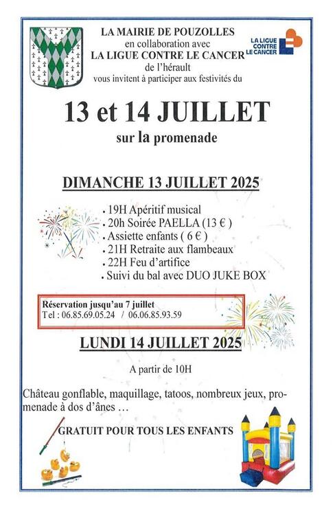 Fête nationale a pouzolles