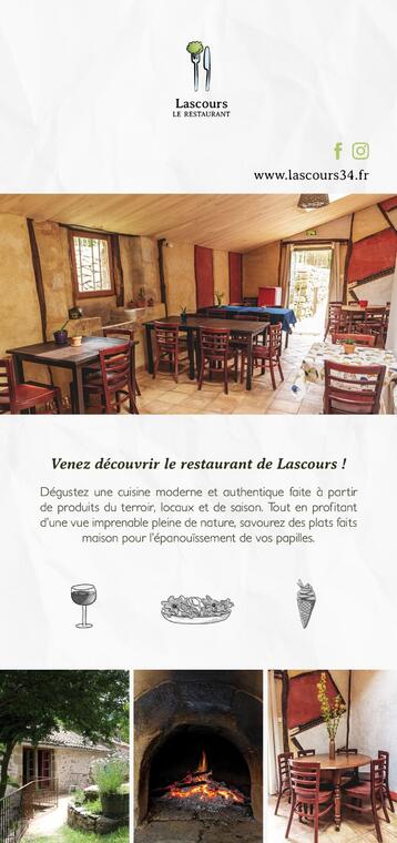 Flyer auberge de lascours