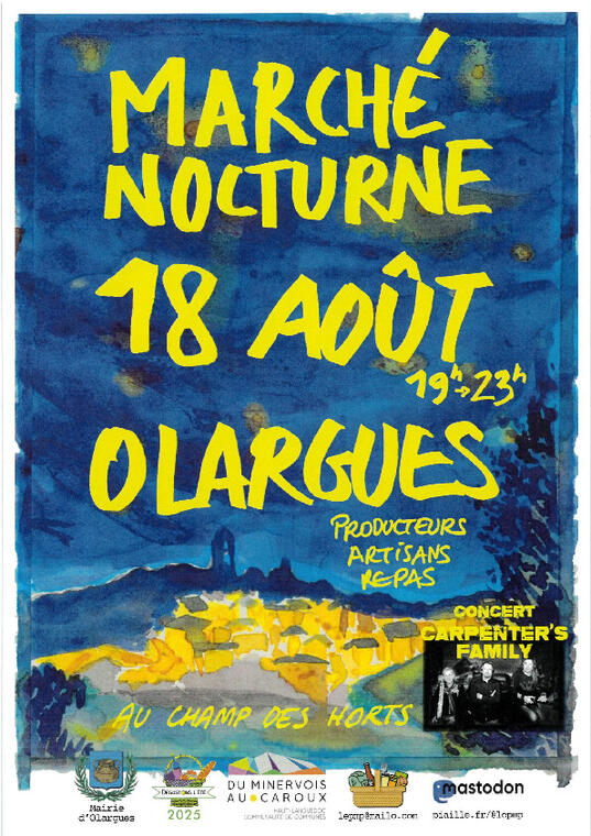 marche nocturne 18 aout 25 olargues