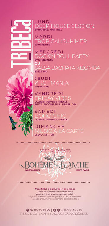 Music A La Carte Au Tribeca Sports And Recreation Beziers Tourist Office Of Beziers Mediterranee