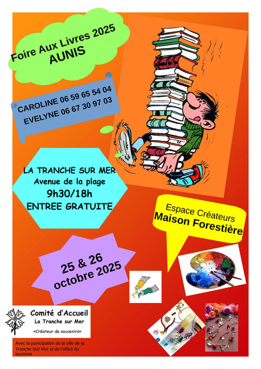 25 et 26.10 Foire aux livres