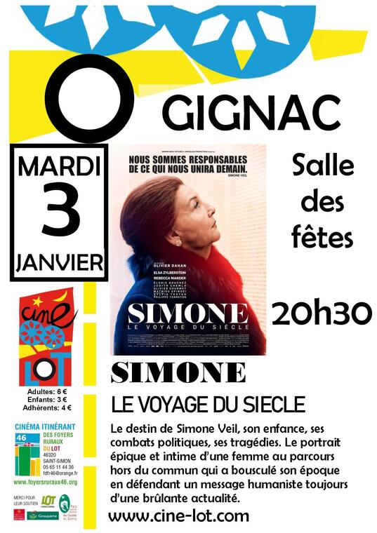 SIMONE LE VOYAGE DU SIECLE GIGNAC