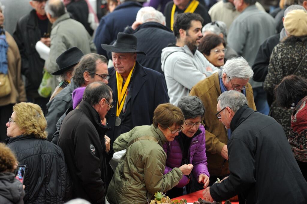 Tractations sur le marché de Cuzance © Lot Tourisme - M. Taburet