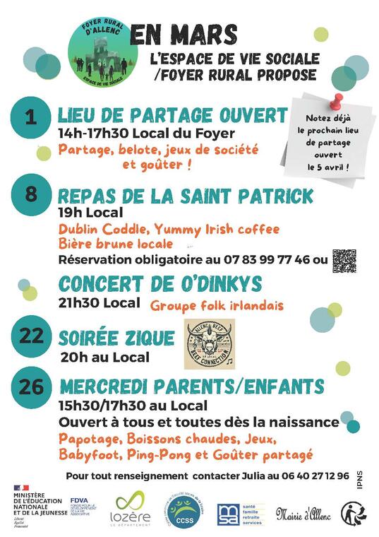 Mars - programme allenc