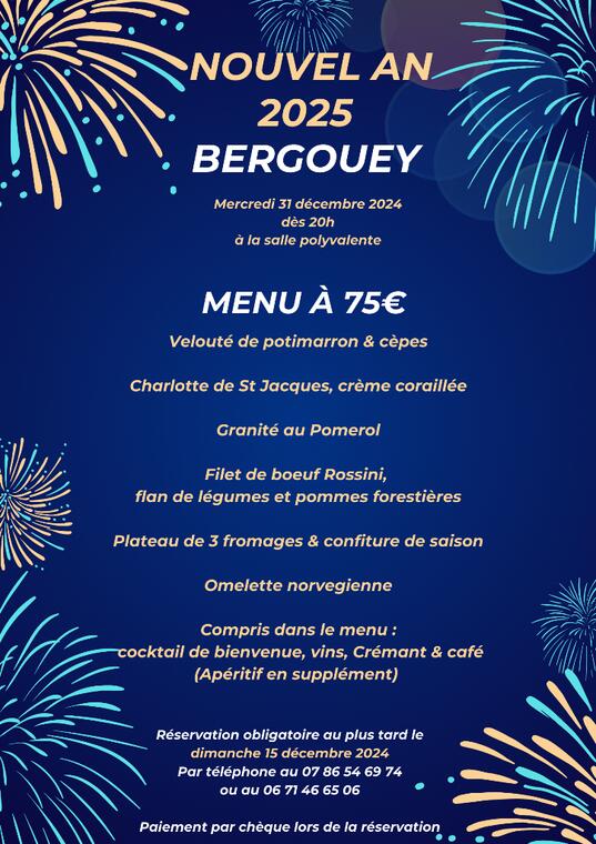 Nouvel an Bergouey 31 DEC